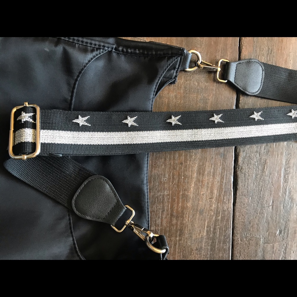 Ahdorned Nylon cross body bag